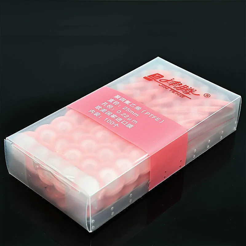 Шприцевой фильтр PTFE фильтрующая мембрана 25 мм 100 мкм изготовлена из гидрофилика