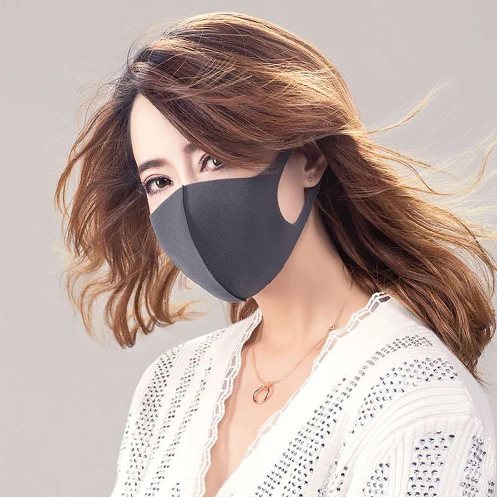 Маска для езды на велосипеде трехмерная моющаяся дышащая однотонная тонкая