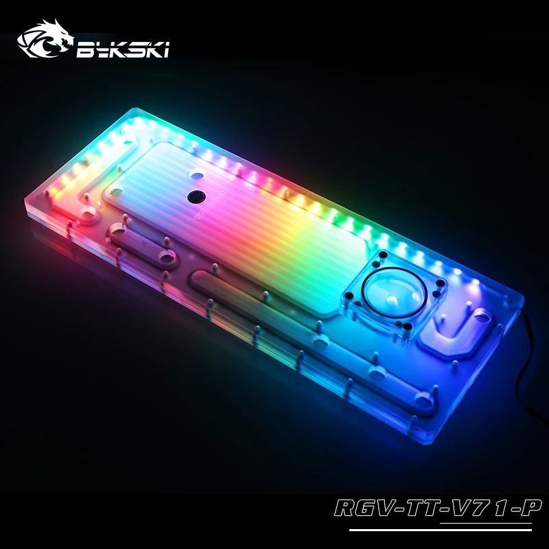 Акриловая доска BYKSKI для раствора водных каналов ThermalTake/Tt V71 блока ЦП GPU/3PIN RGB/вместо