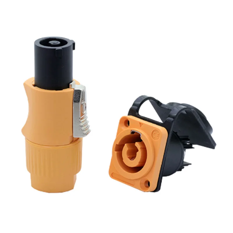 10 шт./5 комплектов водонепроницаемый 3-контактный разъем питания переменного тока