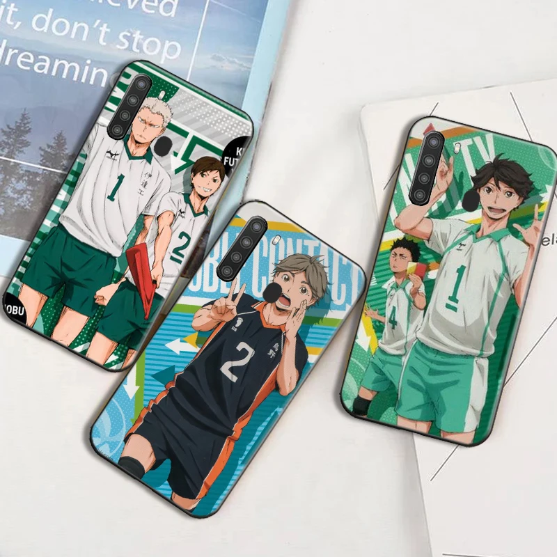 

Haikyuu Volleyball boy Anime Phone Case For Samsung Galaxy A11 A21S A31 A32 4G 5G A41 A42 A51 A71 hinata syouyou Soft TPU