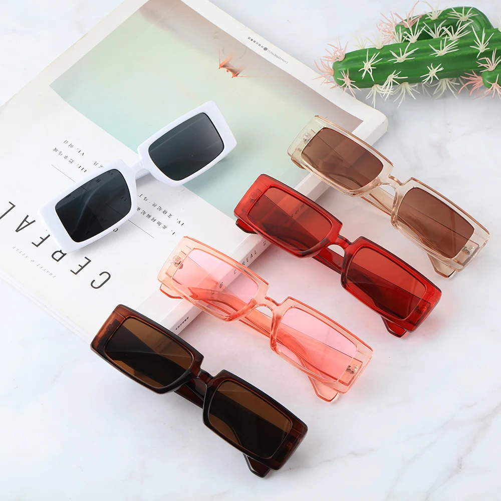 Модные Винтажные Солнцезащитные очки Женские Ретро прямоугольные