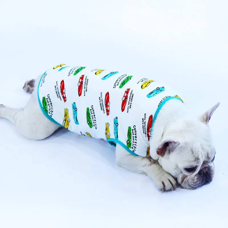 Хлопковый жилет для собак летняя одежда щенок йоркширского терьера померанский