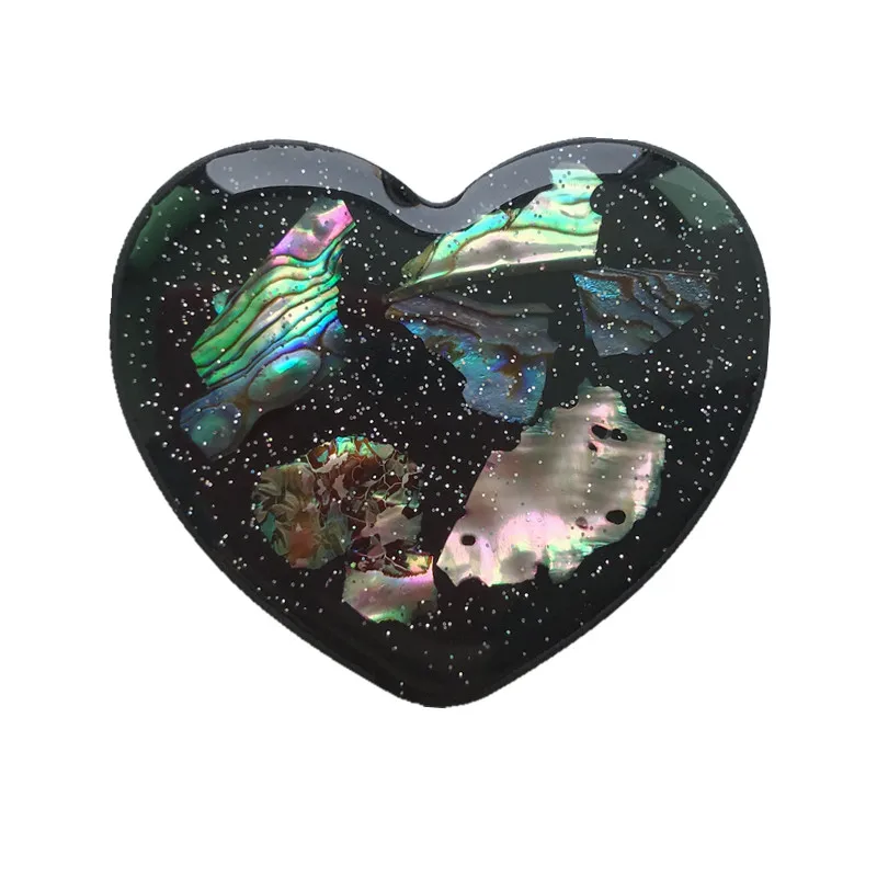

Popular mobile phone holder heart shape shell stand expanding phone grip airbag cell holder