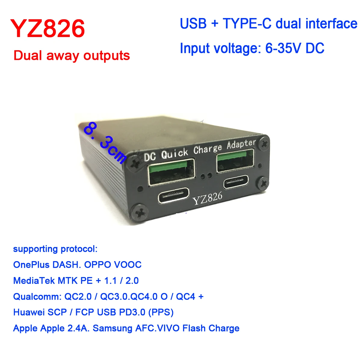 dykb fast charge module pd 100w dc qc quick charging adapter usb type c dc 12v 24v input full protocol qc 40 3 0 huawei scp pd free global shipping