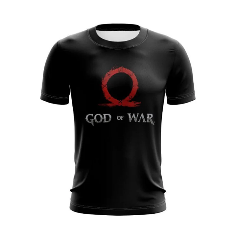 God of War футболка Ghost Sparta Kratos мужские повседневные футболки тонкие с 3D