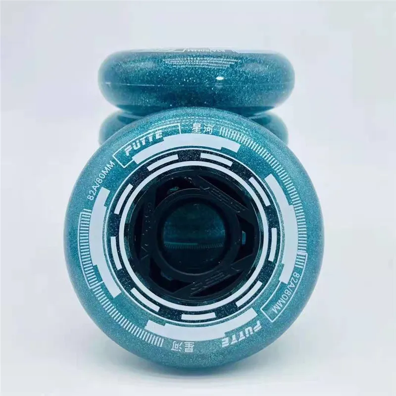 Фото PUYYE & SEBA Famous 82A Slalom Wheel Elasticity Прочные роликовые коньки FSK Rodas Мягкие гладкие коньки из искусственной кожи для детей и взрослых Роликовые 64 80 мм №3