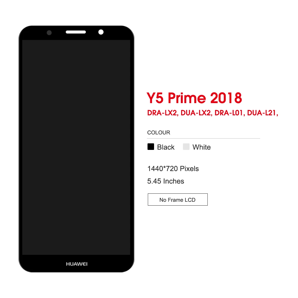 ЖК-дисплей 5 45 &quotдля Huawei Y5 Prime 2018 сенсорный экран панель дигитайзер Замена для |