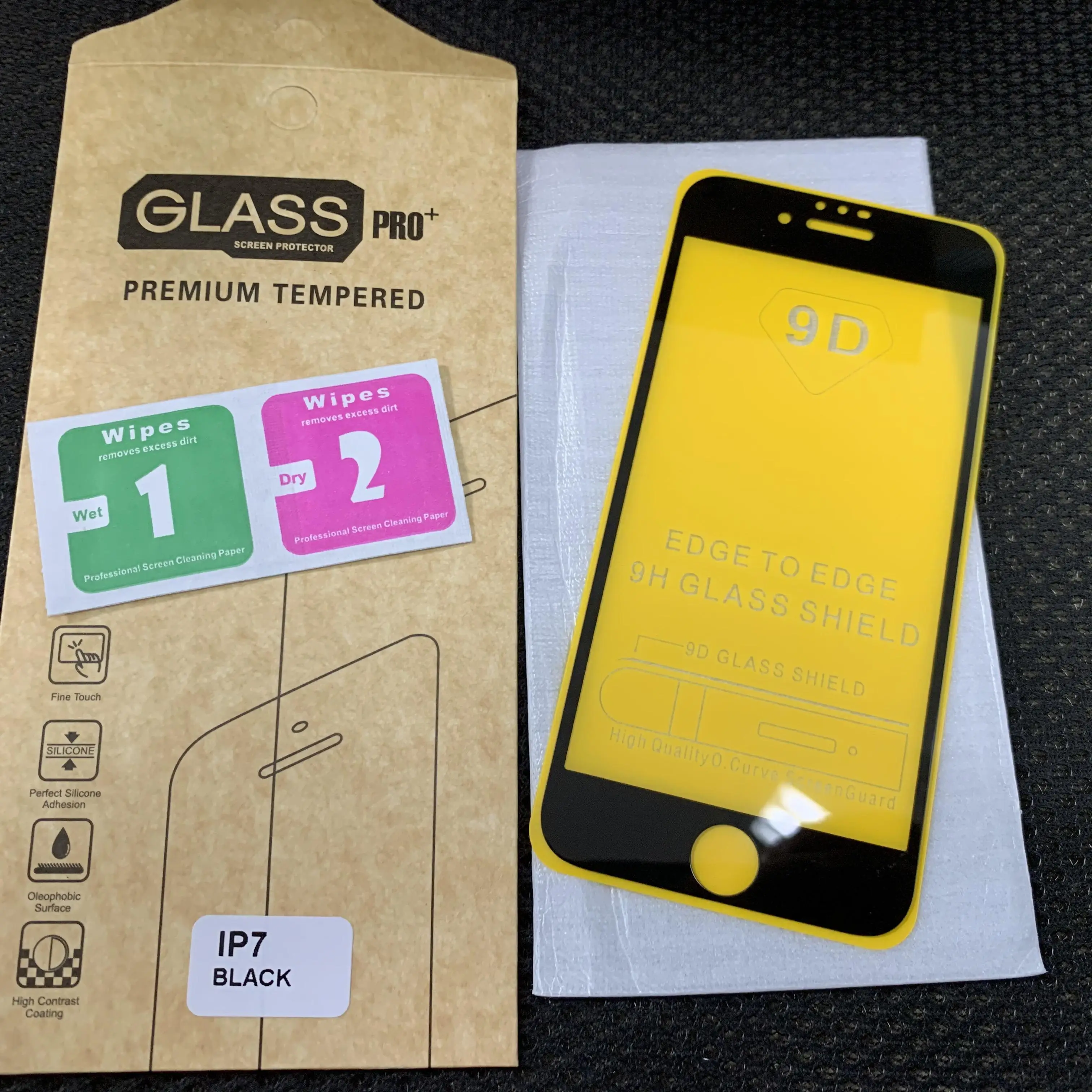 

500pcs/9D Full Cover Glue Tempered Glass Phone Screen Protector For iPhone 11 pro max XR X XS MAX 8 7 6s 6 plus with retail box