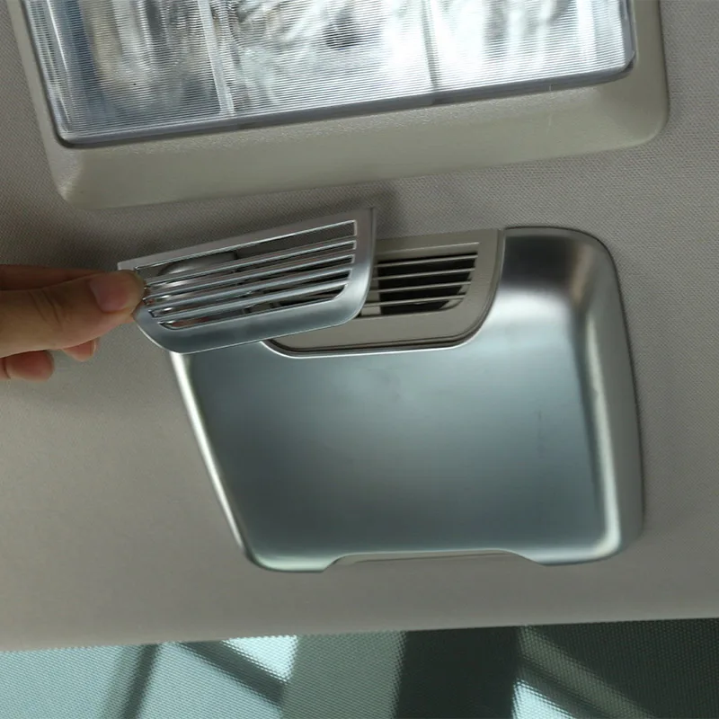 

For Land Rover Discovery 3 4 LR4 2009-2016 Car ABS Matte Chrome Interior Car Roof Air Conditioning Vent Outlet Cover Trim