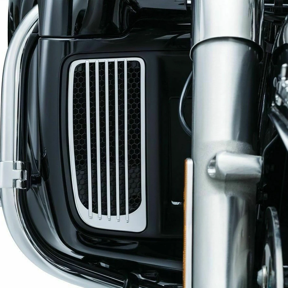 Радиатор мотоцикла гриль нижний обтекатель Крышка подходит для Harley Touring Road King Street