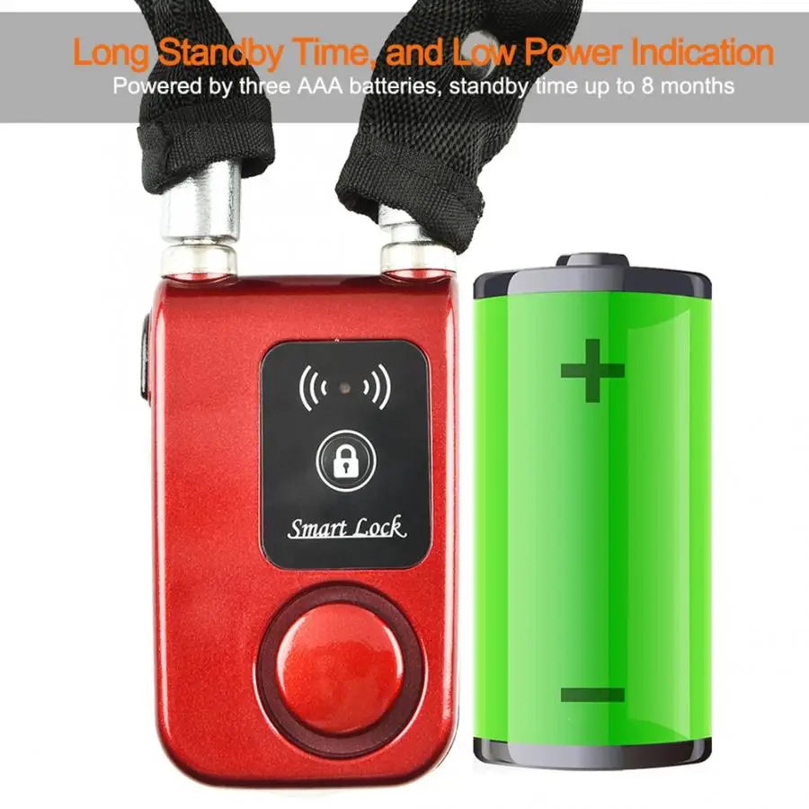 Y797G Умный Замок с цепочкой Bluetooth велосипедный замок защитой от кражи для