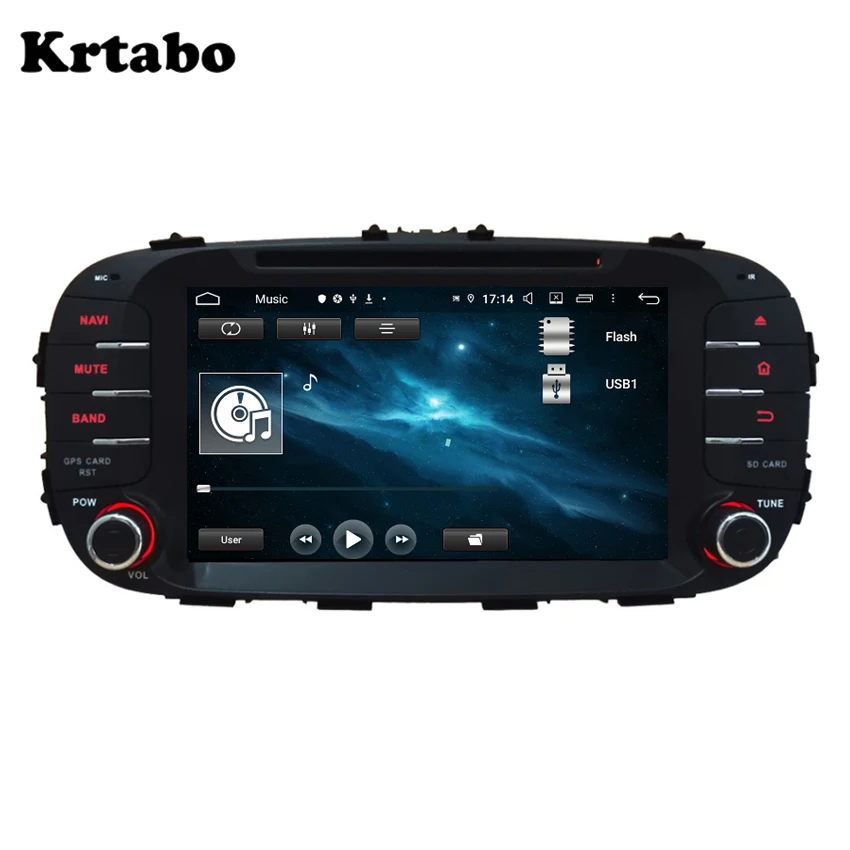 Krtabo For KIA Soul 2014 Car radio Android multimedia player tape recorder car DVD GPS Navigation stereo Plug and play | Автомобили и