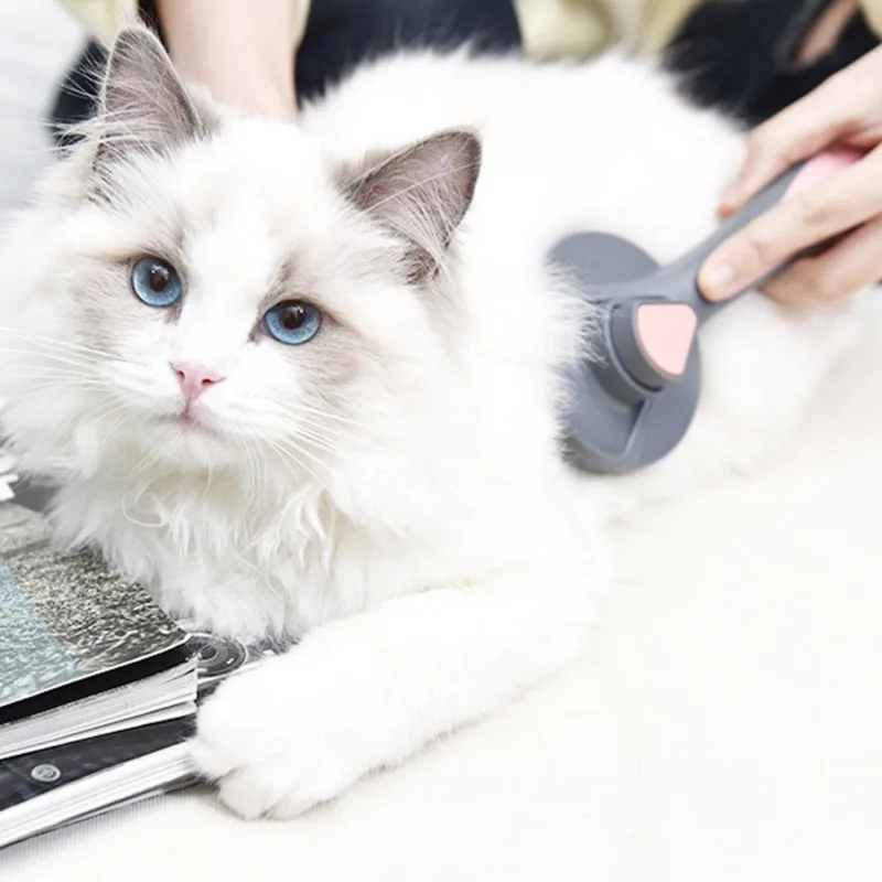 Расческа для груминга домашних животных стальная на пуговицах кошек и собак