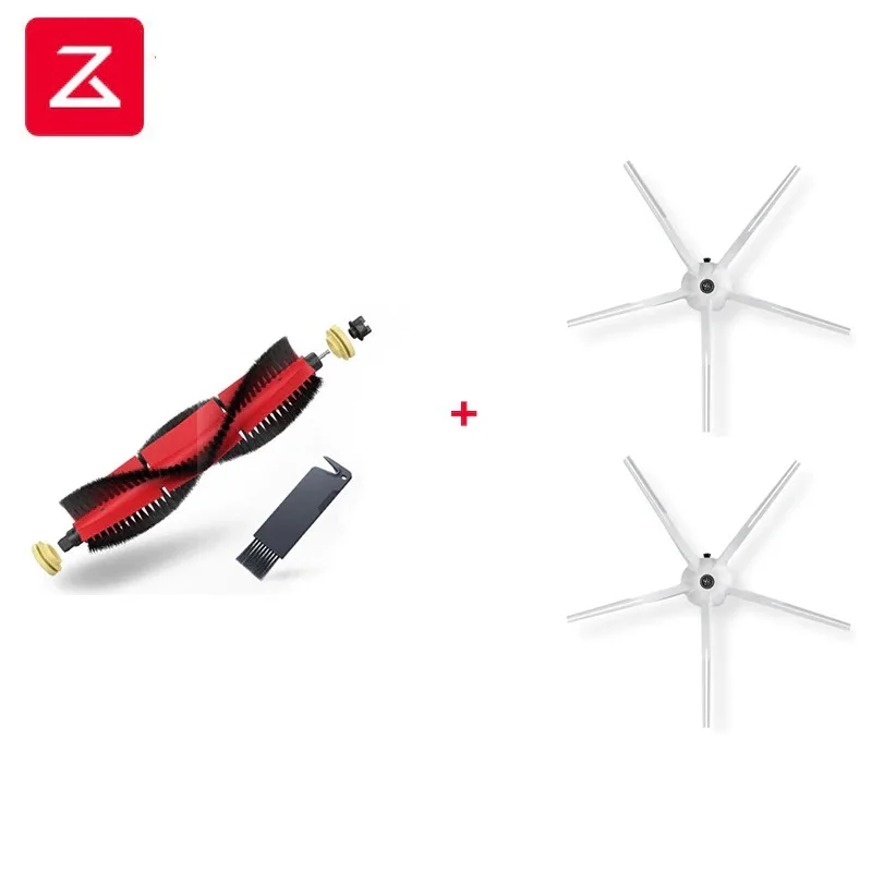

Roborock Spare Kits Fit For Roborock S6 S50 S5max S6Max V S4 E4 Cleaning Brushes: 1pc Main brush,2pcs white side brush