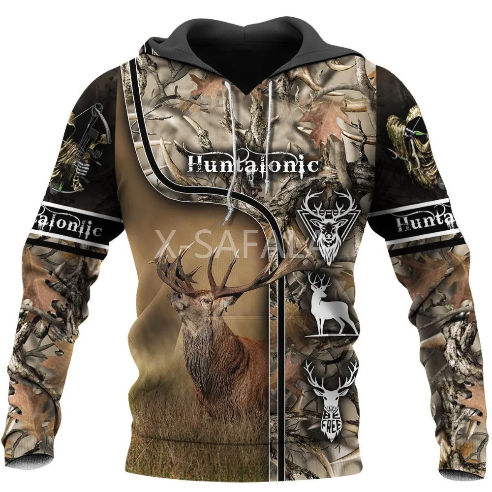 

Deer Hunter camo 3D Print Hoodies Pullover Sweatshirts Man Women Harajuku Outwear Zipper Casual Unisex Jacket Tracksuit