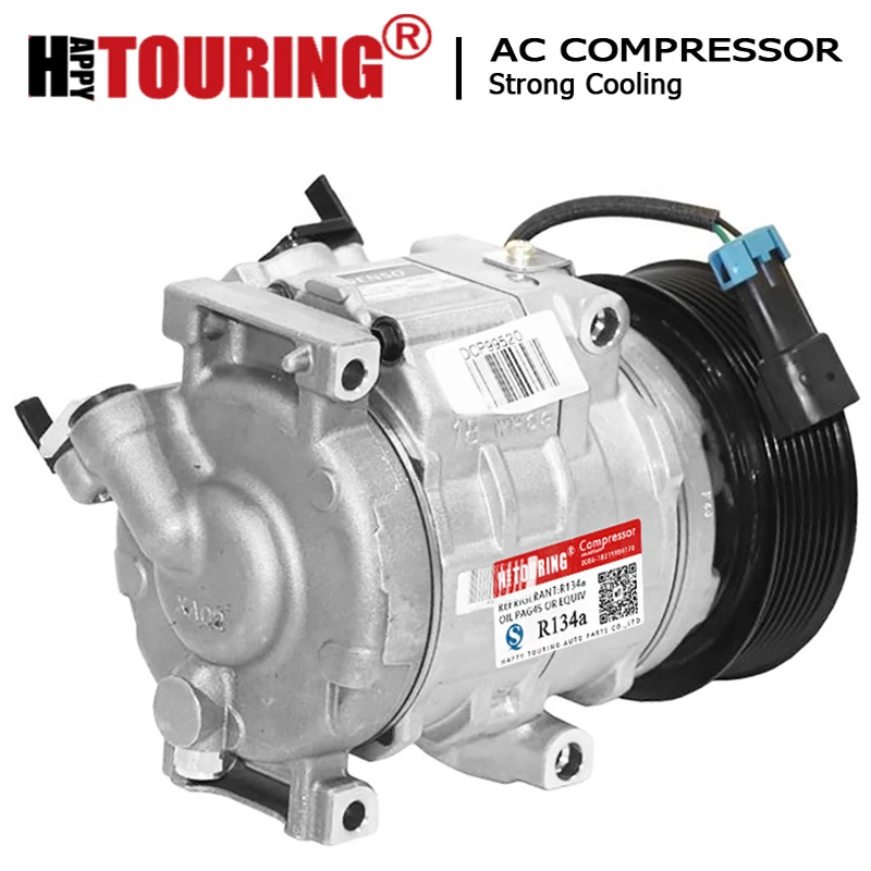 Компрессор кондиционера 10 SEP18C для трактора John Deere Serie 5000 6000 325 REF RE 284680 DCP99520 AT 367640 SE