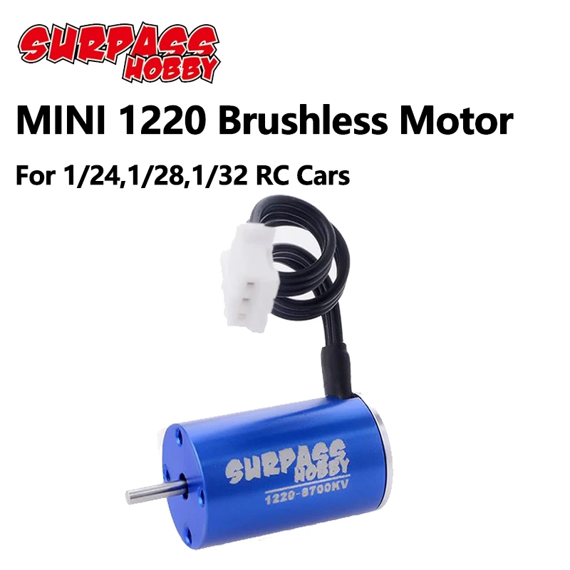 Водонепроницаемый бесщеточный двигатель Surpass Hobby 1220 8600KV 8200KV 7200KV для Kyosho MINI Z