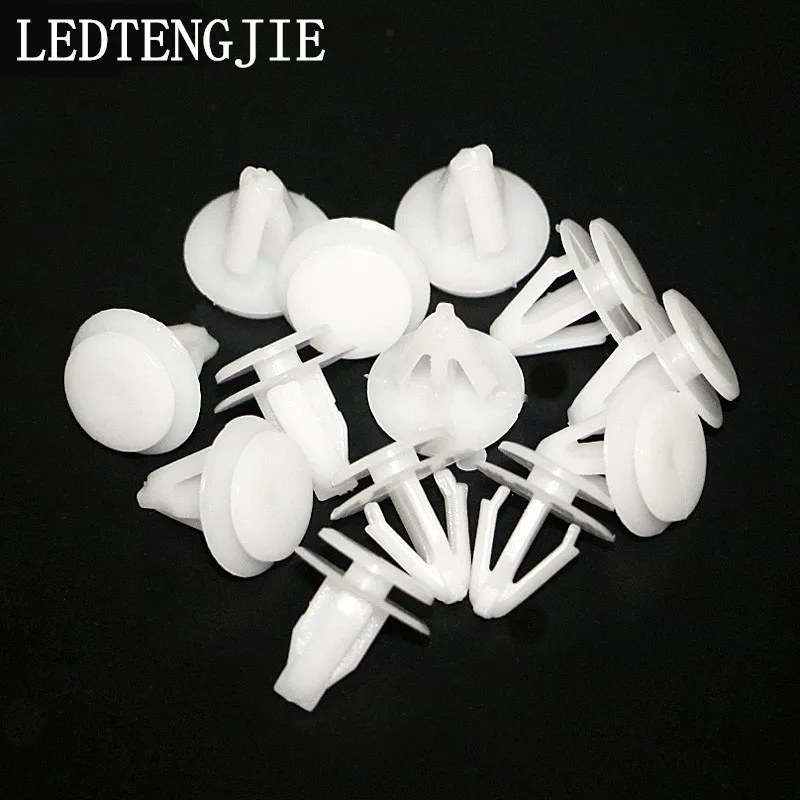 

50pcs Nylon Auto Bumper Fastener Rivet Retainer Push Engine Cover Fender Car Door Trim Panel Clip Fasteners