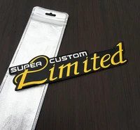 aluminum limited super custom auto fender emblem trunk sport badge decals sticker car accessories