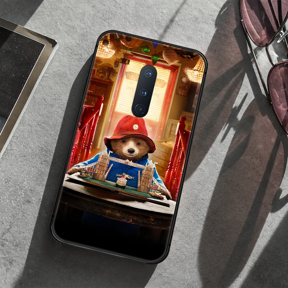 

Paddington Bear Phone Case Cover Hull For 1+ Oneplus 5T 6 6T 7 7T 8 8T Pro black Cover Soft Waterproof 3D Etui Silicone Coque