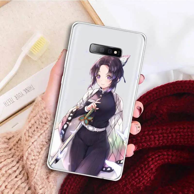

Kochou Shinobu Phone Case Transparent for samsung A 21s 71 S 8 9 20 note 10 20 ultra plus