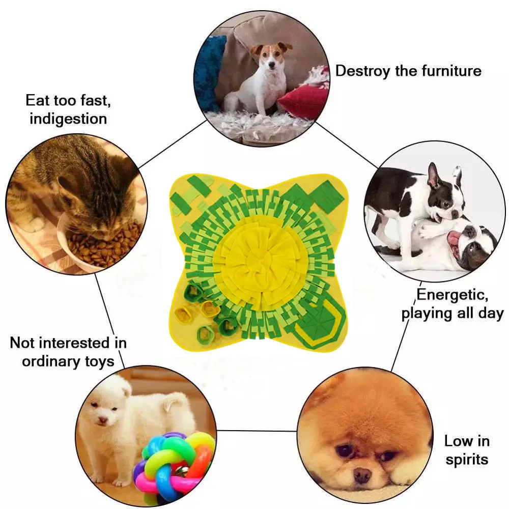 Портативный складной коврик для домашних питомцев игрушка пазл снятия стресса и