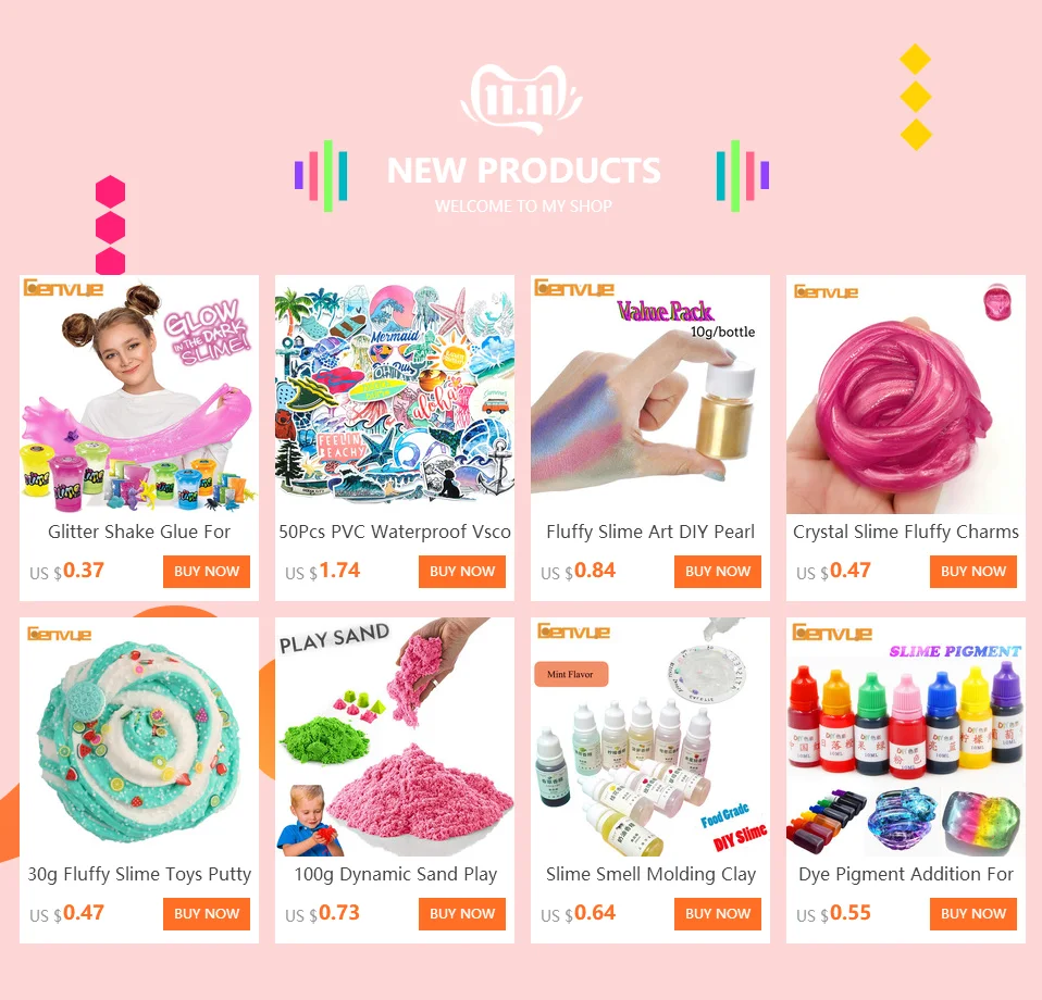 М бусины амулеты слизи DIY Ручная шпатлевка Slijm светильник Пластилин игра тесто Lizun слизи пушистый наполнитель Полимерная глина аксессуары для детей