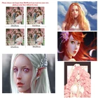 Сделай Сам, Алмазный аниме, искусственный оранжевый волос, ангел, лицо, гостиная, спальня, стена, крест, мозаика, украшение для дома