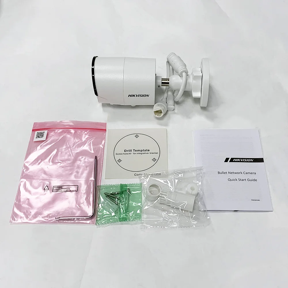 

HIKVISION, внешняя версия, 4 МП, ИК, мини-камера с микрофоном, поддержка PoE IR 30M EZVIZ Hik-Connect
