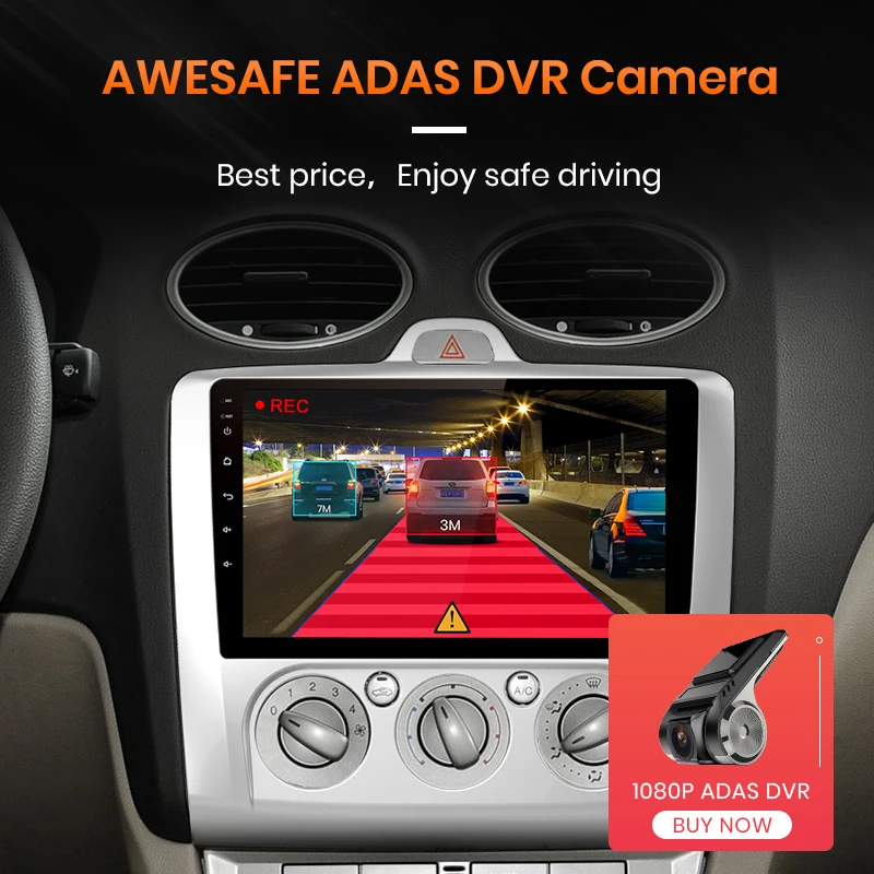 Автомагнитола AWESAFE PX9 для Ford Focus 2 3 Mk2 / Mk3 2004-2011 мультимедийный видеоплеер на Android 10