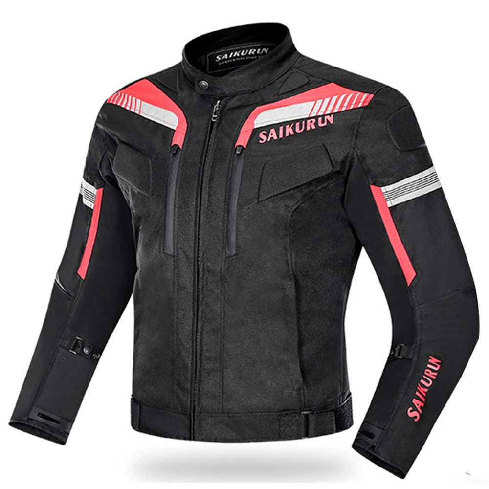 SAIKURUV Motorcycle Jacket Men Chaqueta Moto Motocross Jacket Waterproof Motorcycle Racing Jacket With Remove Linner