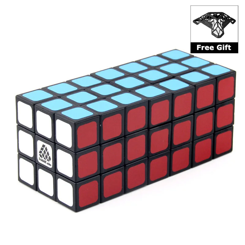 

WitEden 1C337 Unequal 3x3x7 Magic Cube Professional Speed Puzzle 337 Cube Educational Toys for Children cubo magico with Bracket