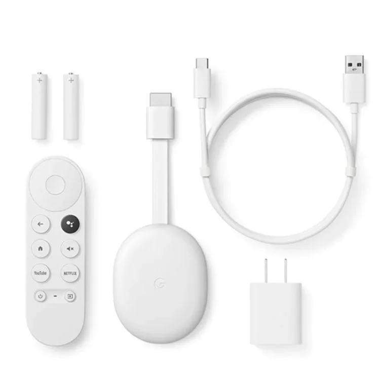 

[READY STOCK] Genuine Google Chromecast with Google TV Built in Google Assistant, The Latest Model (Color: Snow)