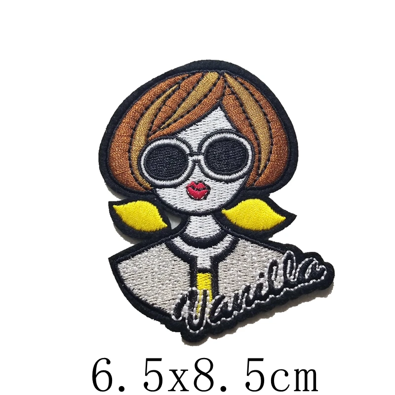 

Прямая Заводская поставка, милые Мультяшные красивые нашивки для девочек, аксессуары для одежды, Декоративные Значки, можно гладить, вышивк...