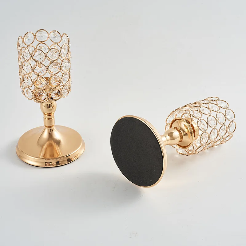 1 шт. открытый Хрустальный фонарь подсвечник креативный домашнее свадебное