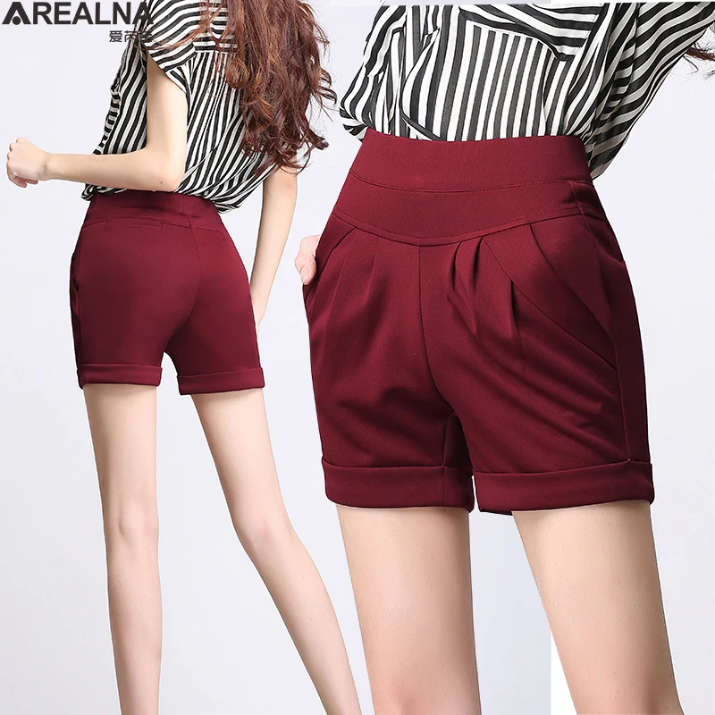 Новинка женские шорты белые черные с высокой талией горячие штаны Харадзюку