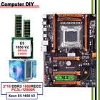 Лидер продаж, материнская плата HUANANZHI deluxe X79 LGA2011 с разъемом M.2 SSD mobo с процессором Xeon E5 1650 V2 с кулером ОЗУ 32 Гб (2*16 Гб)