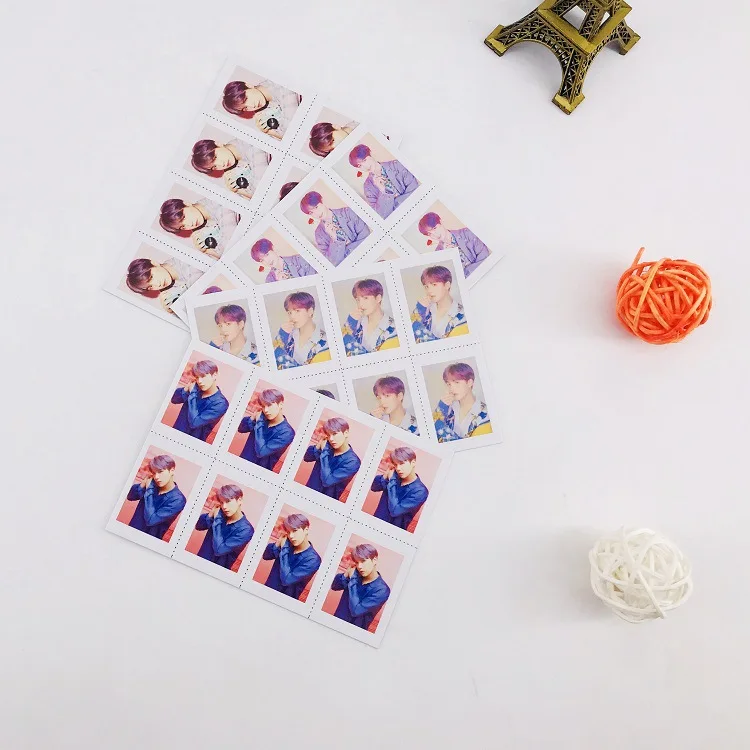4 шт./компл. v jungkook rm suga jin jhope jimin один дюйм маленького размера карты подарок