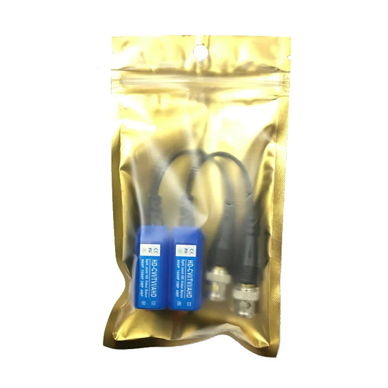 HD CVI/AHD/TVI twisted BNC CCTV passive transceiver Cat5 UTP video Balun IPC for 2MP 3MP 4MP 210C In the 200M Range | Безопасность и