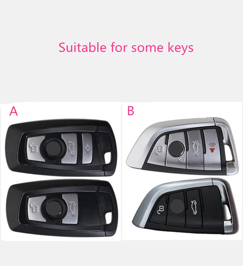 

Key Cover Shell Case Holder Key Case Genuine Leather Galvanized Alloy for BMW 520 525 f30 f10 F18 118i 320i 1 3 5 7 X3 X4 M3 M4