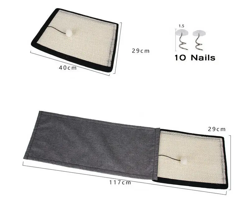 1 шт. натуральный сизальный пеньковый коврик для кошек Когтеточка игрушечный