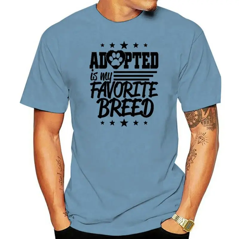 

Adopted is My Favorite Breed rescue dog lover pet heart Women's Fitted T-Shirt