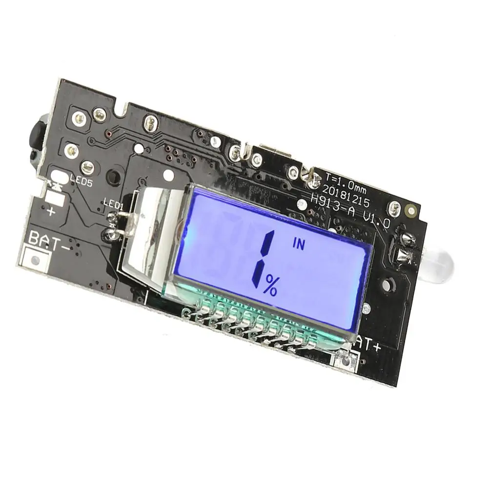 Двойной USB 5 в блок питания 18650 литиевая батарея зарядное устройство DIY модуль ЖК