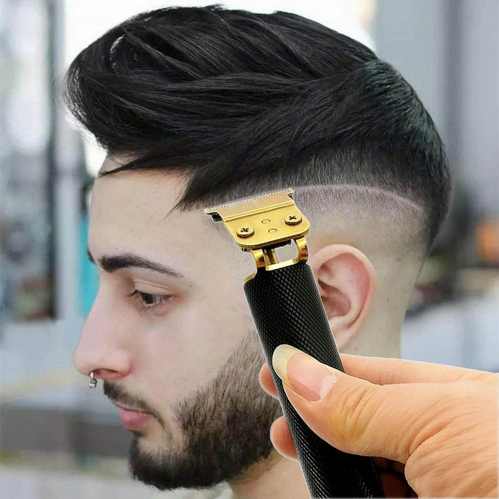 men's haircut with beard trimmer