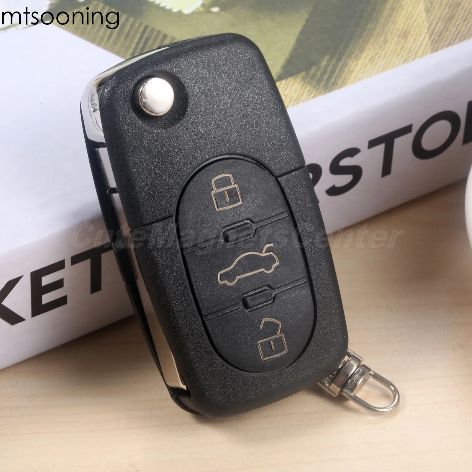 Mtsooning Автомобильный Дистанционный ключ без ключа вход брелок с 3 кнопками 433 МГц