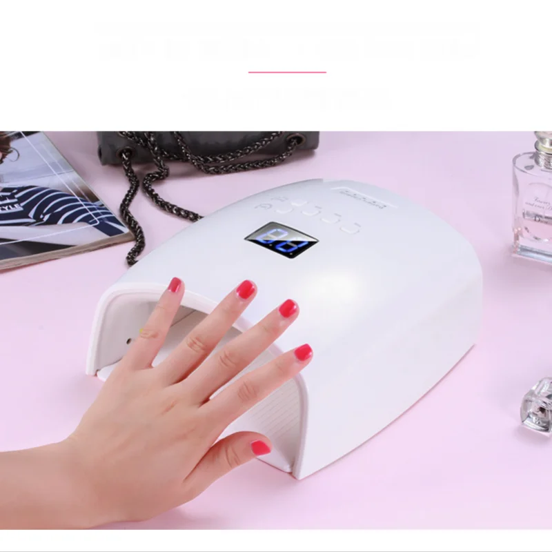 

Wireless 48w UV LED Nail Lamp 86W For Curing All Gel Polish Nail Dryer Sun Light Lamp Manicure Smart LCD Display Rechargeable