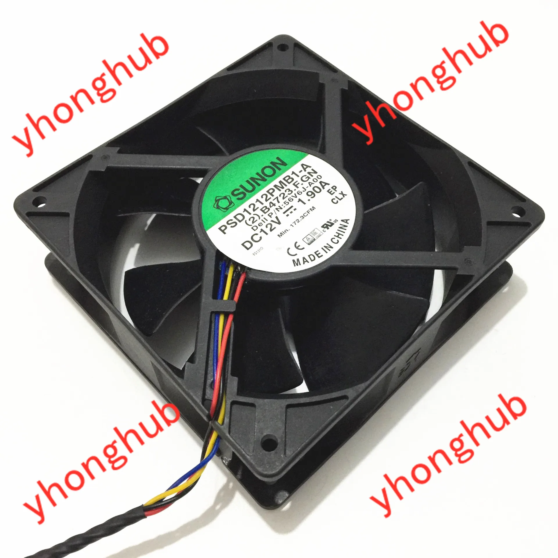 SUNON T320 T420 T620 0FWGY3 PSD1212PMB1-A (2). B4723.f. GN DC 12V 1.90A 120x120x38 мм вентилятор охлаждения сервера