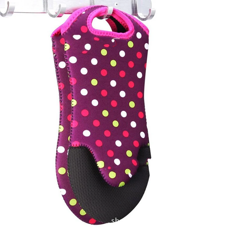 Микроволновые перчатки высокое качество термостойкие в горошек для духовки