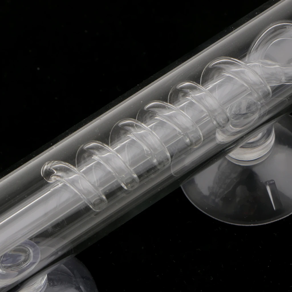 Спиральный стеклянный аквариумный резервуар CO2 диффузор/пузырьковый счетчик с